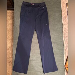 Purple Label by Healing Hands Navy Blue Yoga scrub Pants